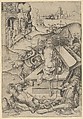 The Resurrection, Israhel van Meckenem German, Engraving; eighth or ninth state