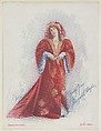 Margaret Anglin in The Twin Sisters, from the Actresses series (T1), distributed by the American Tobacco Co. to promote Turkish Trophies Cigarettes, Frederick Moladore Spiegle American, Commercial color lithograph