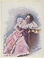 Edna Wallace Hopper, from the Actresses series (T1), distributed by the American Tobacco Co. to promote Turkish Trophies Cigarettes, Frederick Moladore Spiegle American, Commercial color lithograph