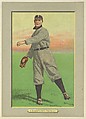 Sam Crawford, Right Fielder, Detroit Tigers (American League), from Turkey Red Cabinets (T3), American Tobacco Company, Chromolithograph with hand-coloring