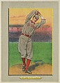 Slim Sallee, Pitcher, St. Louis Cardinals (National League), from Turkey Red Cabinets (T3), American Tobacco Company, Chromolithograph with hand-coloring