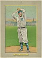 George Bell, Pitcher, Brooklyn Dodgers (National League), from Turkey Red Cabinets (T3), American Tobacco Company, Chromolithograph with hand-coloring