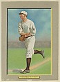 Fred Merkle, First Baseman, New York Giants (National League), from Turkey Red Cabinets (T3), American Tobacco Company, Chromolithograph with hand-coloring