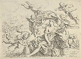 The Rape of Europa, Simone Cantarini  Italian, Etching