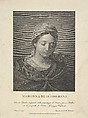 The Virgin in half length looking down, ten stars surrounding her head, after Reni, Giovita Garavaglia Italian, Engraving