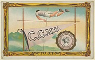 College of the City of New York, version two, part of the College Series cabinet cards (T6), Murad Cigarettes, Chromolithograph with hand-coloring