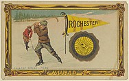 Rochester, version two, part of the College Series cabinet cards (T6), Murad Cigarettes, Chromolithograph with hand-coloring