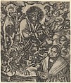 Frederick the Wise of Saxony Adoring St Bartholomew, Lucas Cranach the Elder German, Engraving