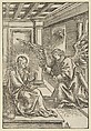 The Annunciation, Lucas Cranach the Elder German, Woodcut
