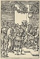 Pilate washing his hands, from The Passion, Lucas Cranach the Elder  German, Woodcut