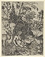 The Penance of Saint John Chrisostom, Lucas Cranach the Elder German, Engraving