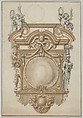 Portfolio with drawings and prints of tombs and epitaphs, Anonymous, Flemish, Pen and brown ink, black chalk, brush and brown and gray wash