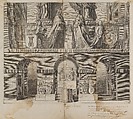Portfolio with drawings and prints of tombs and epitaphs, Anonymous, Flemish, Pen and brown ink, black chalk, brush and brown and gray wash