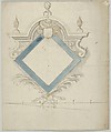 Portfolio with drawings and prints of tombs and epitaphs, Anonymous, Flemish, Pen and brown ink, black chalk, brush and brown and gray wash