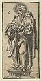 Silver Statuette of St. Matthias, from the "Wittenberg Reliquaries", Lucas Cranach the Elder  German, Woodcut