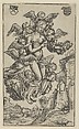 The Ecstacy of St. Mary Magdalen, Lucas Cranach the Elder  German, Woodcut; second state of two (Hollstein)