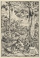 St. Jerome in the Wilderness, Lucas Cranach the Elder German, Woodcut