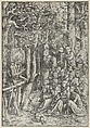 The Sermon of St. John the Baptist, Lucas Cranach the Elder German, Woodcut