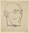 Portrait of a Man, Egon Schiele Austrian, Drypoint