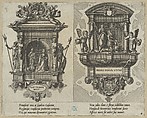 Twenty album pages with prints from the series ‘Coenotaphiorum’, Johannes van Doetecum I (Netherlandish, 1528/32–1605) or, Etching