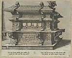 Twenty album pages with prints from the series ‘Coenotaphiorum’, Johannes van Doetecum I (Netherlandish, 1528/32–1605) or, Etching
