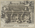 Twenty album pages with prints from the series ‘Coenotaphiorum’, Johannes van Doetecum I (Netherlandish, 1528/32–1605) or, Etching