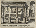 Twenty album pages with prints from the series ‘Coenotaphiorum’, Johannes van Doetecum I (Netherlandish, 1528/32–1605) or, Etching