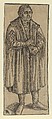 Copy of Martin Luther, Full Length, Lucas Cranach the Younger German, Woodcut
