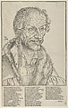 Philip Melanchthon, Bust to the Right, Lucas Cranach the Younger German, Woodcut; third state of three (Hollstein)
