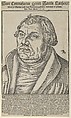 Martin Luther, Bust to the Left, Lucas Cranach the Elder  German, Woodcut