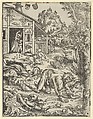 The Werewolf or the Cannibal, Lucas Cranach the Elder (German, Kronach 1472–1553 Weimar), Woodcut