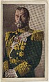 Card No. 1, Czar Nicholas of Russia, from the World War I Scenes series (T121) issued by Sweet Caporal Cigarettes, American Tobacco Company, Photolithograph