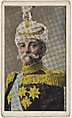 Card No. 5, King Peter of Servia, from the World War I Scenes series (T121) issued by Sweet Caporal Cigarettes, American Tobacco Company, Photolithograph