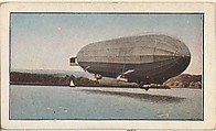 Card No. 103, German Dirigible "Hansa" Arriving at Potsdam Harbor, from the World War I Scenes series (T121) issued by Sweet Caporal Cigarettes, American Tobacco Company, Photolithograph