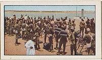 Card No. 150, Sudanese Soldiers Who Will Meet Turks in Egypt, from the World War I Scenes series (T121) issued by Sweet Caporal Cigarettes, American Tobacco Company, Photolithograph