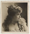 Lillian Russell, from the Actresses series (T123, Type 1), issued by Neil McCoull Co., Neil McCoull Co. , New York, Albumen print