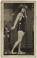 Card 115, Bathing beauty holding mask to face, from the Movie Stars series (T124), issued by John J. Bagley & Co. to promote Buckingham Cigarettes, Mack Sennett, Photolithograph