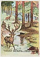 Puzzle No. 9, Series No. 2, Find the Hunter, from the Puzzle Picture Cards series (T127), issued by the American Cigar Co. to promote Royal Bengals Cigars, American Cigar Co., Commercial color lithograph