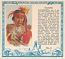 Card No. 2, Cayatanita, from the Indian Chiefs series (T129) issued by Red Man Chewing Tobacco, Red Man Chewing Tobacco American, Commercial color lithograph