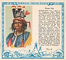 Card No. 6, Noon Day, from the Indian Chiefs series (T129) issued by Red Man Chewing Tobacco, Red Man Chewing Tobacco American, Commercial color lithograph