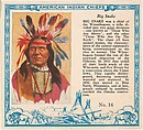Card No. 16, Big Snake, from the Indian Chiefs series (T129) issued by Red Man Chewing Tobacco, Red Man Chewing Tobacco American, Commercial color lithograph