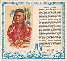 Card No. 36, Chief Joseph, from the Indian Chiefs series (T129) issued by Red Man Chewing Tobacco, Red Man Chewing Tobacco American, Commercial color lithograph