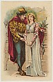 First Words of Love, from the Panel Picture Miniatures series (T130), issued by the Pinkerton Tobacco Co. to promote Buckshoe and Tiger Stripe tobacco brands, Pinkerton Tobacco Company, Commercial color lithograph