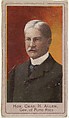 Honorable Charles H. Allen, Governor of Puerto Rico, from the Heroes of the Spanish War series (T175), Kinney Brothers Tobacco Company ? American, Commercial color lithograph