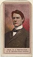 Honorable A. J. Beveridge, United States Senator from Indiana, from the Heroes of the Spanish War series (T175), Kinney Brothers Tobacco Company ? American, Commercial color lithograph