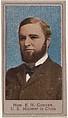 Honorable E. H. Conger, United States MInister to China, from the Heroes of the Spanish War series (T175), Kinney Brothers Tobacco Company ? American, Commercial color lithograph