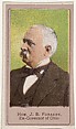 Honorable J. B. Foraker, Ex-Governor of Ohio, from the Heroes of the Spanish War series (T175), Kinney Brothers Tobacco Company ? American, Commercial color lithograph