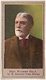 Honorable Eugene Hale, United States Senator from Maine, from the Heroes of the Spanish War series (T175), Kinney Brothers Tobacco Company ? American, Commercial color lithograph