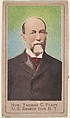 Honorable Thomas C. Platt, United States Senator from New York, from the Heroes of the Spanish War series (T175), Kinney Brothers Tobacco Company ? American, Commercial color lithograph