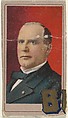Display cutout, William McKinley, from the Heroes of the Spanish War series (T175), Kinney Brothers Tobacco Company ? American, Commercial color lithograph